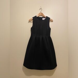 Lisa Perry Classic Black Silk Dress with pockets. Size 2